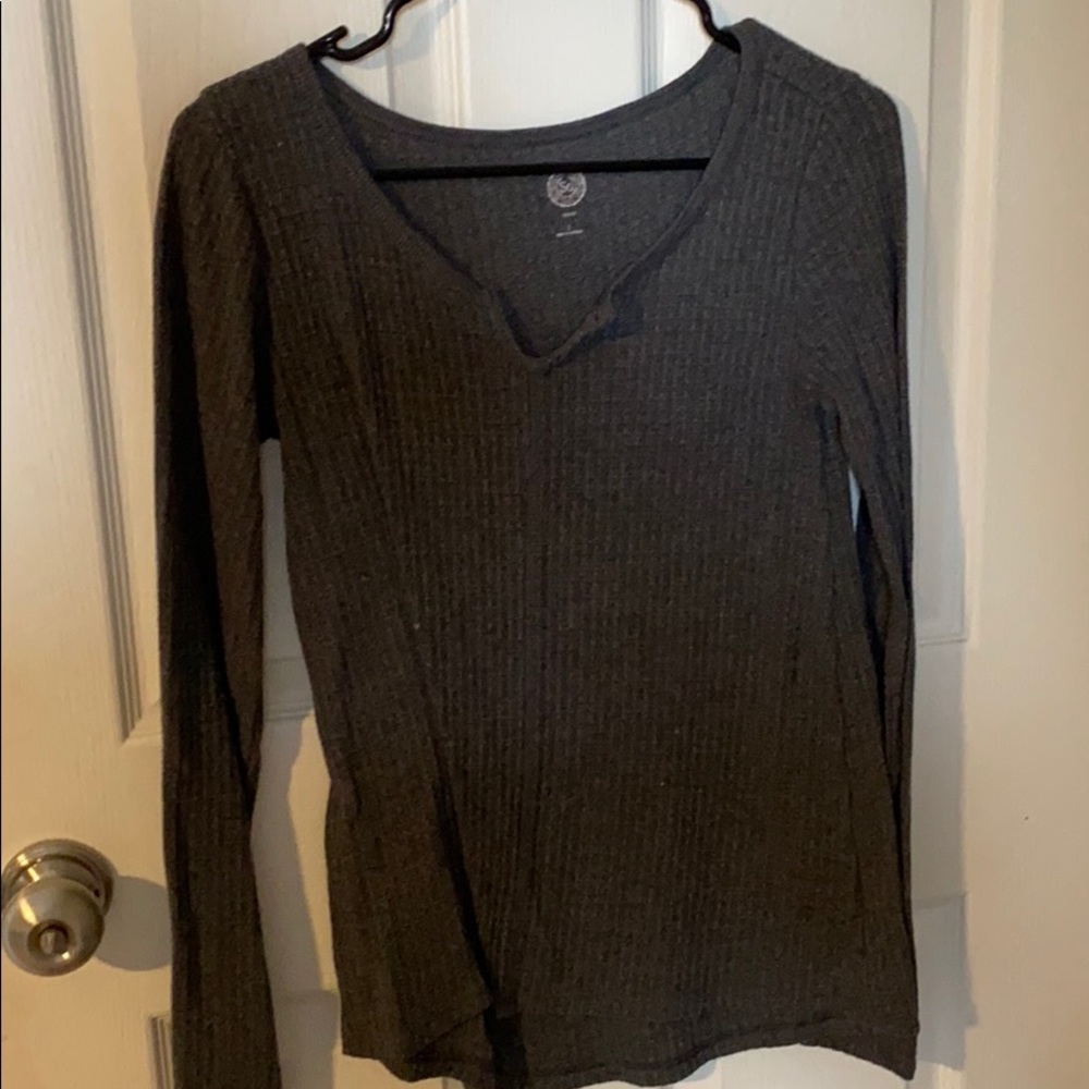 Charcoal Gray Waffle Thermal